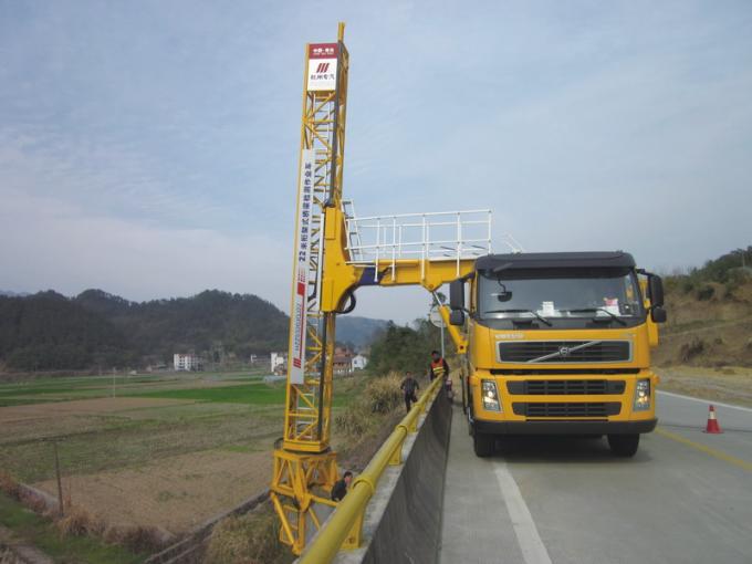 Tipo chasis VOLVO 8x4 309KW (420HP) de la plataforma del camión de la inspección del puente