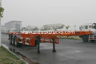 40ft Skeletal Three Axles Steel Shipping Container Trailer Chassis ISO9001 CCC